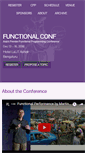Mobile Screenshot of functionalconf.com
